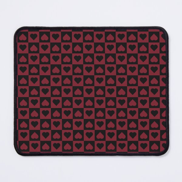 Item preview, Black and Red checkered hearts designed and sold by pattern-archive.