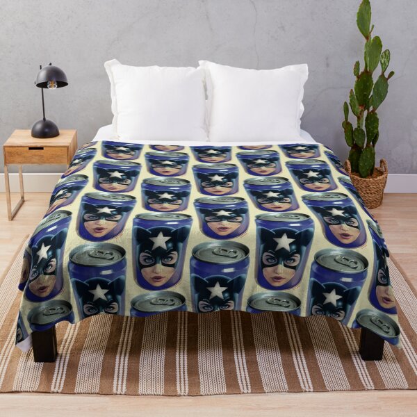 Item preview, WHITE STAR KITTY CAN designed and sold by Retro Pop Art - Udo P. Linke.