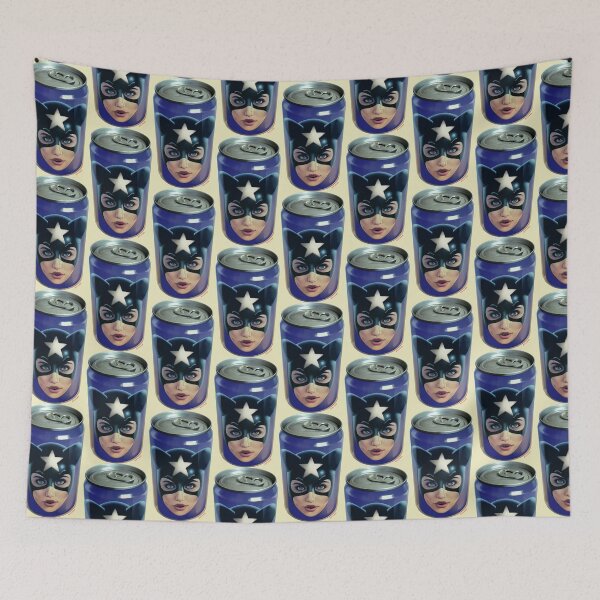 Item preview, WHITE STAR KITTY CAN designed and sold by Retro Pop Art - Udo P. Linke.