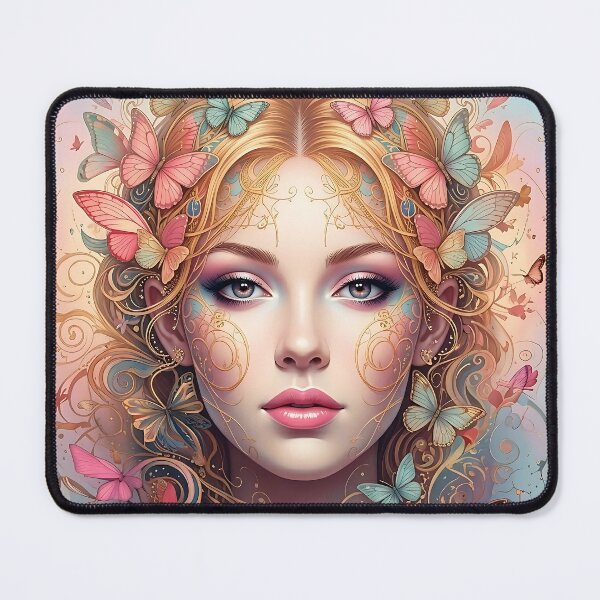 Item preview, Ethereal Butterfly Dreams: Fairy Tale Portrait designed and sold by ToxicInkArt.