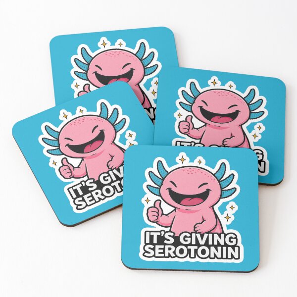 Item preview, It's Giving Serotonin Happy Axolotl Thumbs Up Funny Design designed and sold by BooDesignStudio.