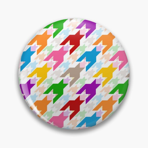 Item preview, Colorful Houndstooth Plaid Check - White designed and sold by PatternTitan.
