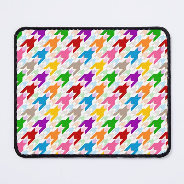 Item preview, Colorful Houndstooth Plaid Check - White designed and sold by PatternTitan.