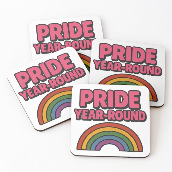 Item preview, Pride Year Round Bold Pink Rainbow Queer Pride Typography designed and sold by Haus Of Sin.