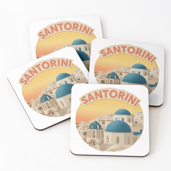 Item preview, Vintage Art of Santorini, Greece designed and sold by Inkwell Designs.