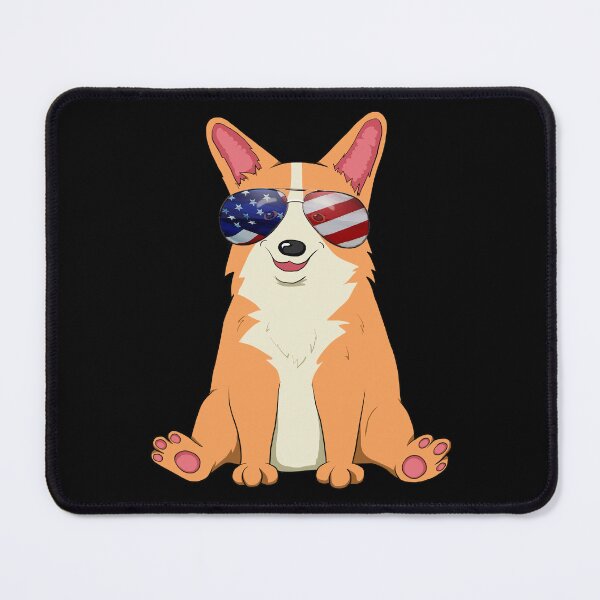 Item preview, Puppy Corgi Glasses Cute Corgi Dog Lover Retro American Flag designed and sold by r-silver.