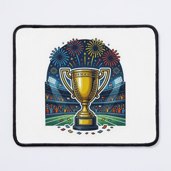 Item preview, Football Victory Trophy Sticker | Stadium Celebration Cup Design designed and sold by Pandey14.