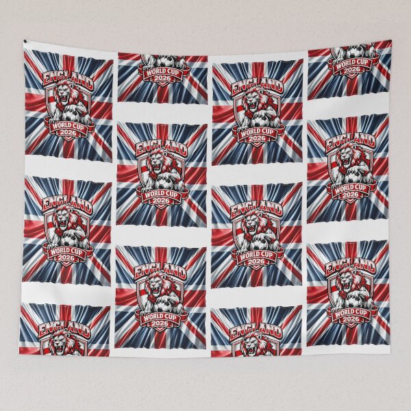 Item preview, English flag with lion and football designed and sold by LoneAngel.