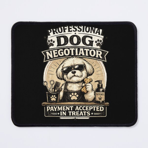 Item preview, Professional Dog Negotiator Payment Accepted In Treats Funny Dog Groomer Vintage Design designed and sold by Rudinho102.