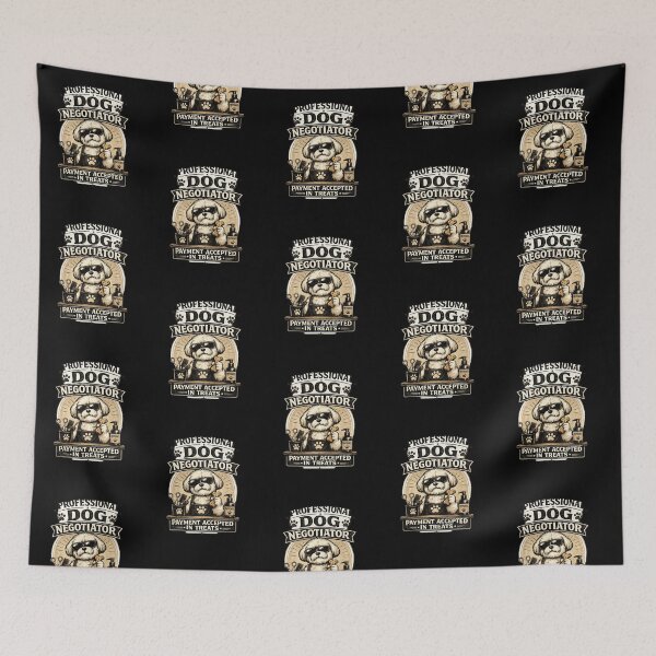 Item preview, Professional Dog Negotiator Payment Accepted In Treats Funny Dog Groomer Vintage Design designed and sold by Rudinho102.