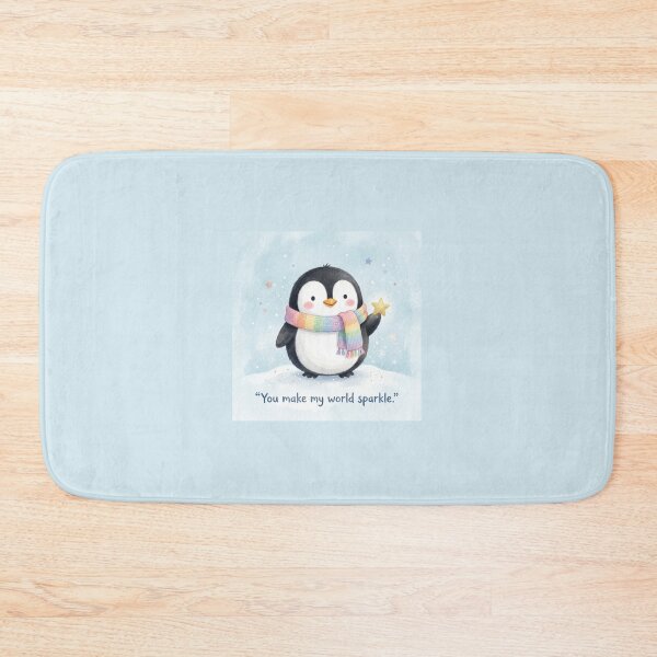 Item preview, You Make My World Sparkle Penguin Shirt | Cute Penguin Children's Book Illustration designed and sold by DmaarGroup.