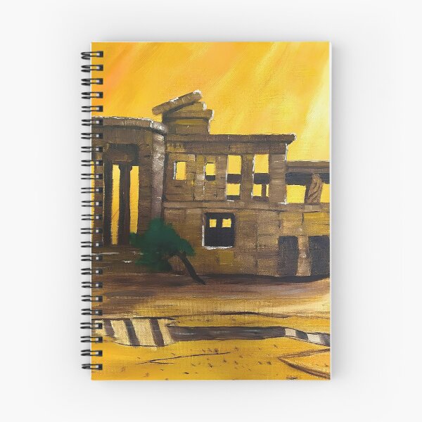 Item preview, "Golden Ruins at Sunset-Oringinal Oil Painting by Ron Fowler(1983) designed and sold by SkyKing Ron.