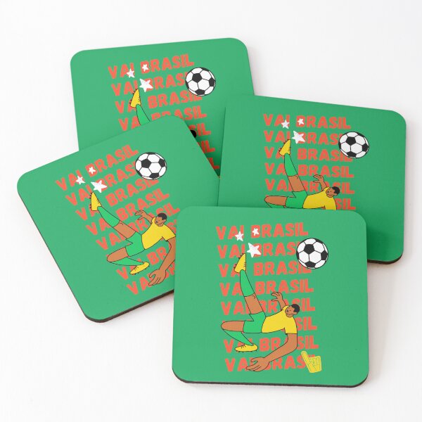 Item preview, Brazil Football Vai Brasil Soccer Fan designed and sold by Oniyasha.