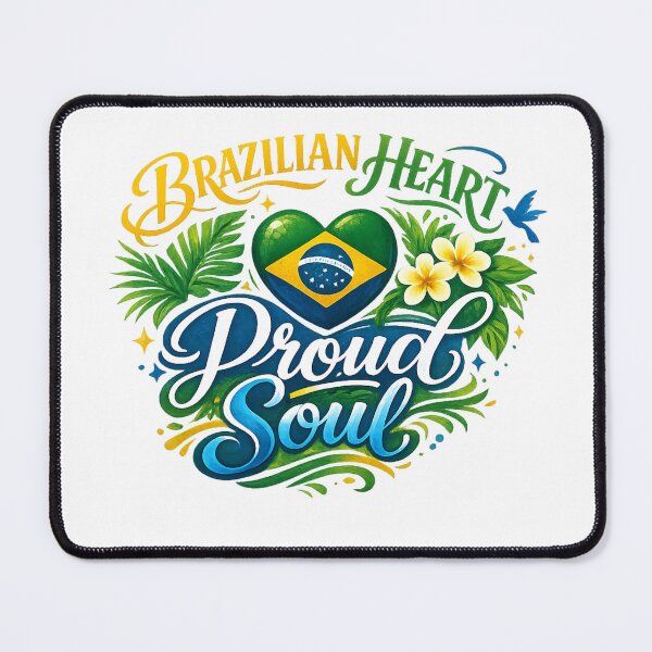 Item preview, Brazilian Heart Proud Soul Vintage Floral designed and sold by PACS0011.