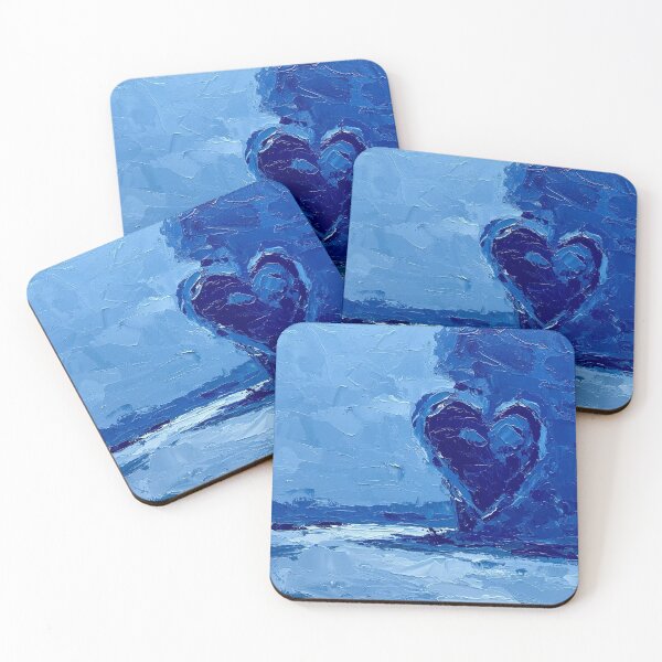 Item preview, Twin Hearts in Blue Silence designed and sold by ondante.