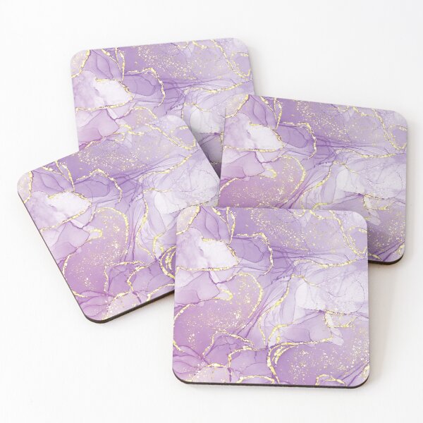 Item preview, Abstract Luxury Purple Gold Ink Pattern designed and sold by AneissPiaf.
