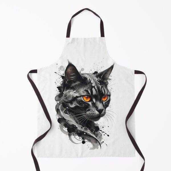 Item preview, Mysterious Ink Splash Cat Portrait designed and sold by Spiritualwall.