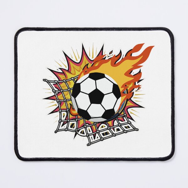 Item preview, Flaming Soccer Goal Sticker | Fire Shot Football Design designed and sold by Pandey14.