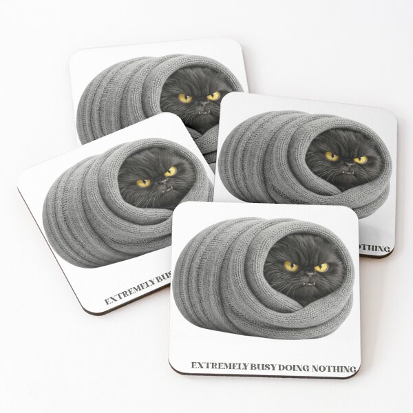 Item preview, Funny Cat Gift Extremely Busy Doing Nothing Black Cat Humor Shirt designed and sold by Dev Mode.