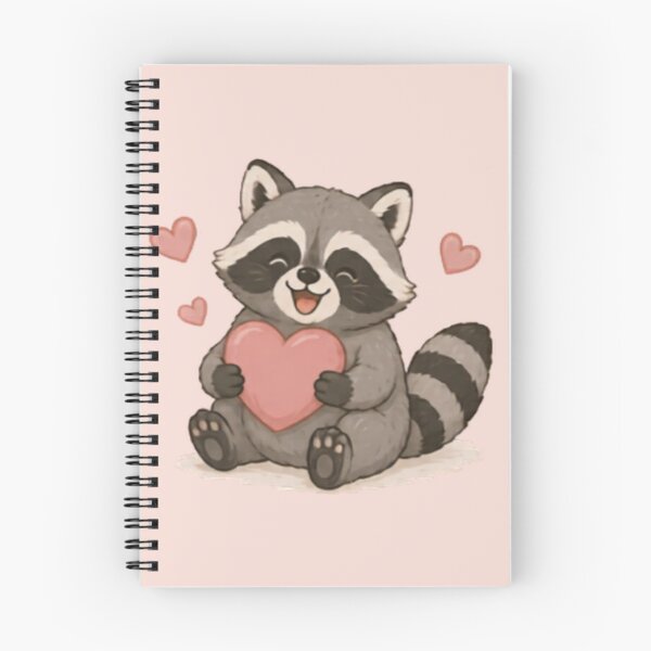 Item preview, Cute Love Heart Raccon designed and sold by MellowMunchkins.