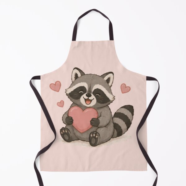 Item preview, Cute Love Heart Raccon designed and sold by MellowMunchkins.