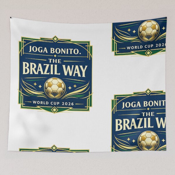 Item preview, Joga Bonito The Brazil Way Brazil Football 2026 Premium Soccer Fan Design designed and sold by rebuZZ-Apparels-The Minimalistic Buzz.