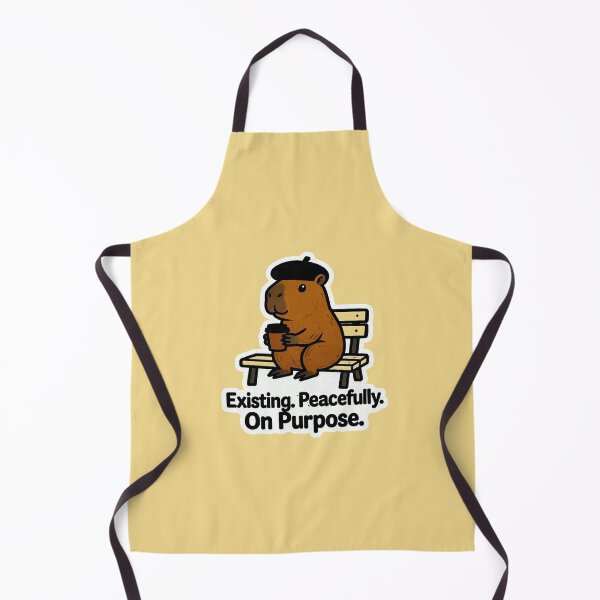 Item preview, Existing Peacefully On Purpose Capybara Beret Funny Design designed and sold by BooDesignStudio.
