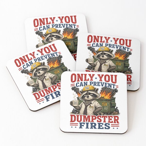 Item preview, Only You Can Prevent Dumpster Fires Funny Raccoon Office Humor designed and sold by Zbixu.