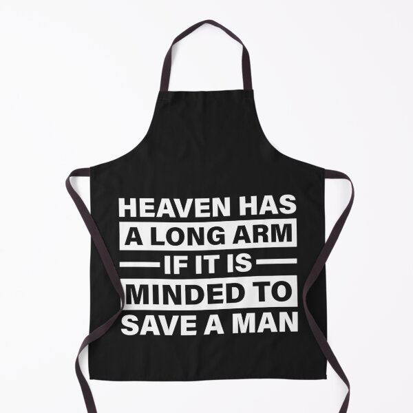 Item preview, Heaven Has a Long Arm If It Is Minded to Save a Man — The Odyssey Quote (Black Version) designed and sold by LiteraryRelics.