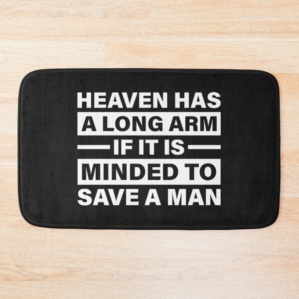Item preview, Heaven Has a Long Arm If It Is Minded to Save a Man — The Odyssey Quote (Black Version) designed and sold by LiteraryRelics.