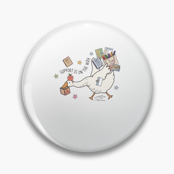 Item preview, Support Is On The Way Special Education SPED Teacher Goose designed and sold by OddPopARt.