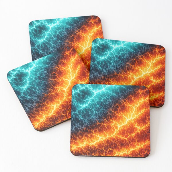 Item preview, Electric Teal Magma Flow designed and sold by FunnyTshirtGuy.