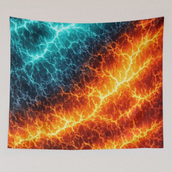 Item preview, Electric Teal Magma Flow designed and sold by FunnyTshirtGuy.