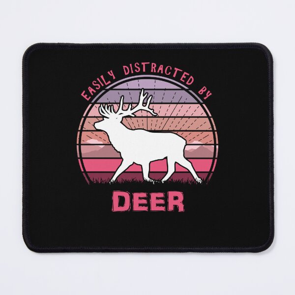 Item preview, Easily Distracted By Deer Retro Sunset Hunter designed and sold by marke770.