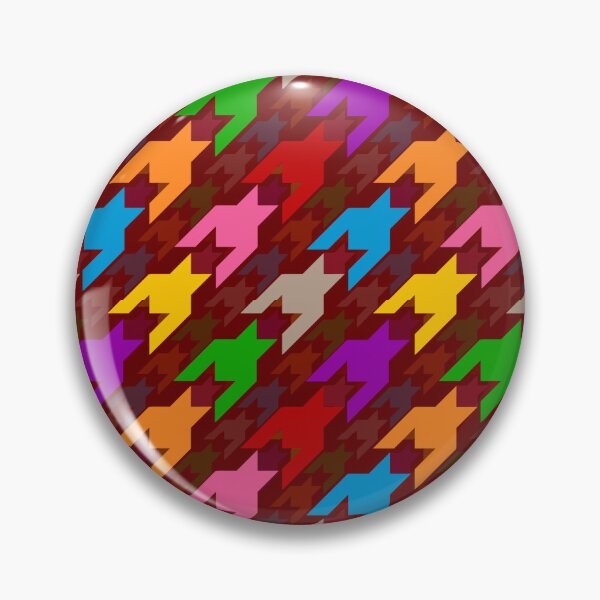 Item preview, Colorful Houndstooth Plaid Check - Red  designed and sold by PatternTitan.