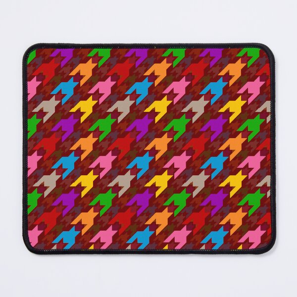 Item preview, Colorful Houndstooth Plaid Check - Red  designed and sold by PatternTitan.
