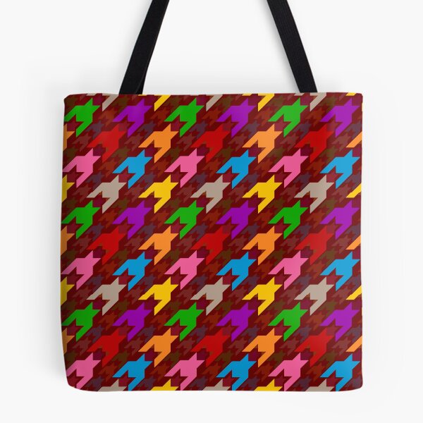 Item preview, Colorful Houndstooth Plaid Check - Red  designed and sold by PatternTitan.