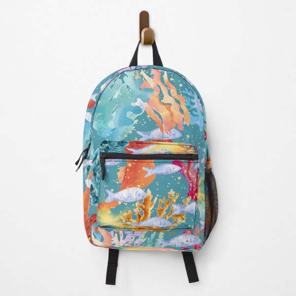 Item preview, Watercolor Underwater Coral Reef Pattern designed and sold by Extremeallie.