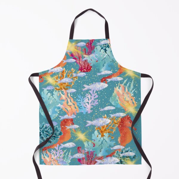 Item preview, Watercolor Underwater Coral Reef Pattern designed and sold by Extremeallie.