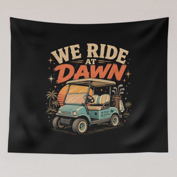 Item preview, We Ride At Dawn Golf designed and sold by zoes-ink.