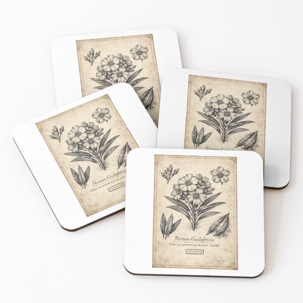 Item preview, Nerium Gaslighticus Funny Poisonous Plant Victorian Botanical Print Gift designed and sold by Print Loft.