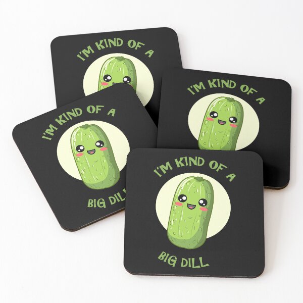 Item preview, Kawaii Pickle Big Dill Funny Pun Design designed and sold by marke770.
