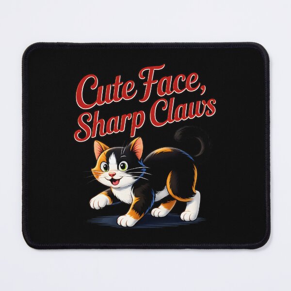 Item preview, Cute Face, Sharp Claws Cat designed and sold by Canvas-Whispers.