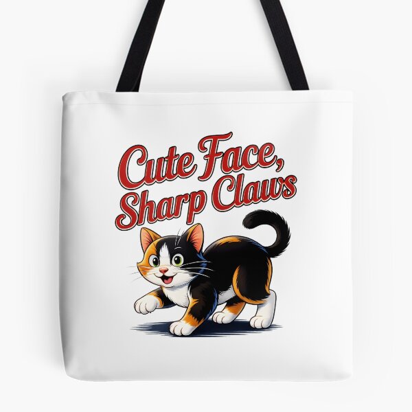 Item preview, Cute Face, Sharp Claws Cat designed and sold by Canvas-Whispers.