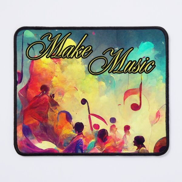 Item preview, Good Day to Make Music Colourful Art Sea of Musical Notes designed and sold by Ceramic Scripture.