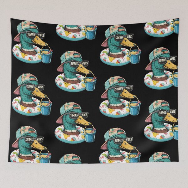 Item preview, Summer Vibes Mallard Duck Sunglasses Inflatable Beach Vacation designed and sold by OddPopARt.