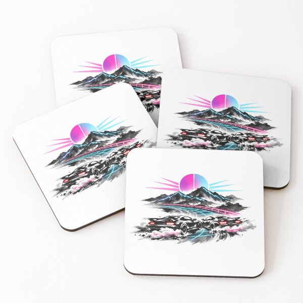 Item preview, Synthwave Sumi‑e Night Race designed and sold by KungPowUnicorn.