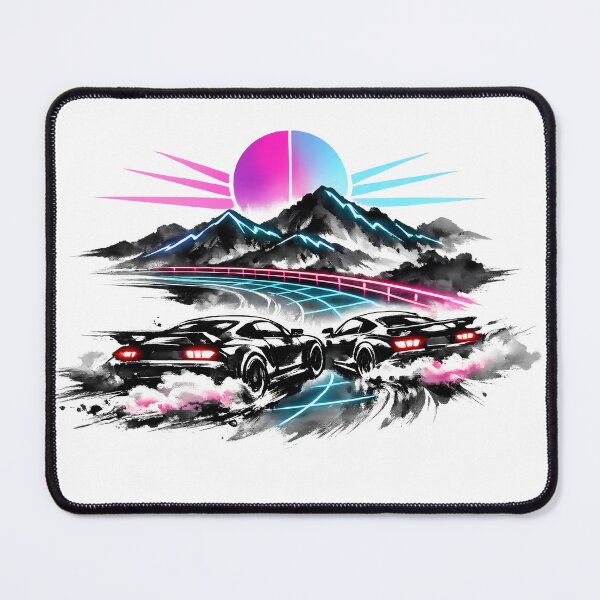 Item preview, Synthwave Sumi‑e Night Race designed and sold by KungPowUnicorn.