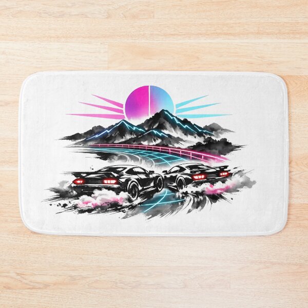 Item preview, Synthwave Sumi‑e Night Race designed and sold by KungPowUnicorn.