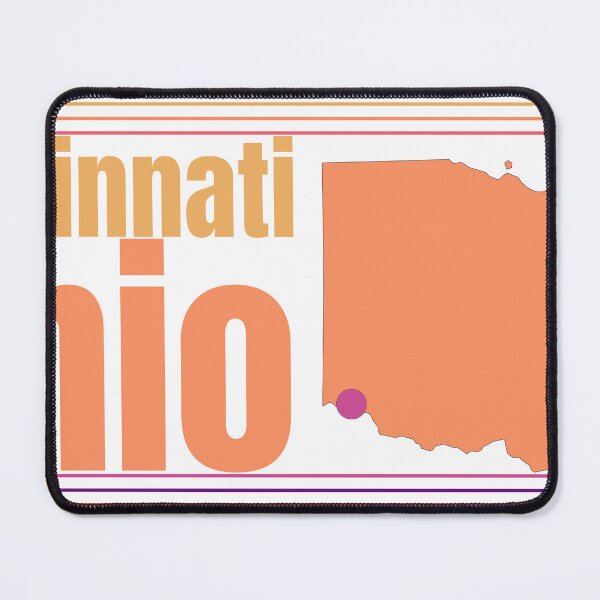 Item preview, Cincinnati Ohio City Marked On State Map designed and sold by TheIconSmith.